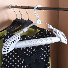 Dehumidifying Clothes Hanger with Reusable Moisture Sachets and Easy to Read Moisture Indicator - Max Load 5kg