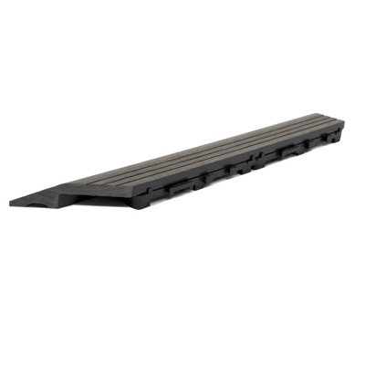 Dekco 1 Piece Grey Composite Interlocking Right Edging Tile 37cm x 7cm - 3