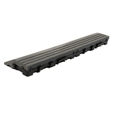 Dekco 1 Piece Grey Composite Interlocking Straight Edging Tile 30cm x 7cm - 3
