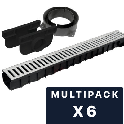 DekDrain A15 Galvanised Channel Pack of 6