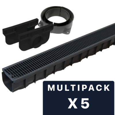 DekDrain A15 Plastic Linear Bar Channel Pack of 5