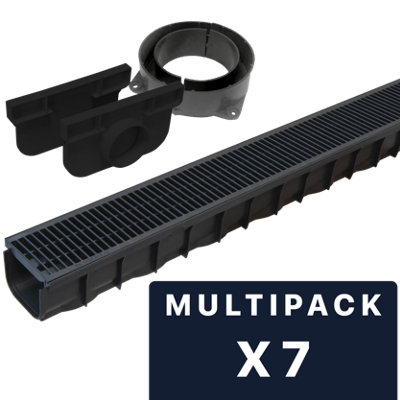 DekDrain A15 Plastic Linear Bar Channel Pack of 7