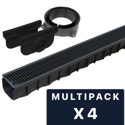 DekDrain A15 Plastic / Plastic Channel Pack of 4