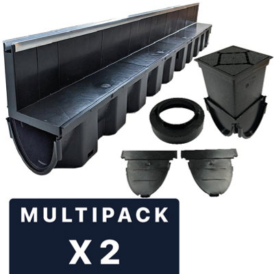 DekDrain Slot Drain Metal Edge Pack of 2 Price Comparisons | Compare The Build