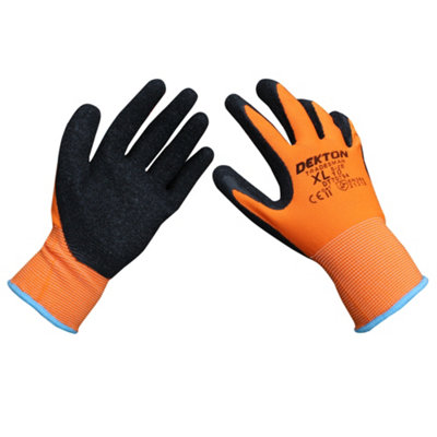 Dekton 12 Pack Tradesman Latex Coated Working Gloves, 10/Xl Cat11, En388