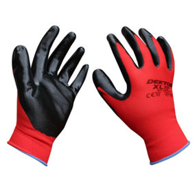 Dekton 12 Pack Ultra Grip Nitrile Coated Working Gloves Size 10/Xl  Cat11, En388
