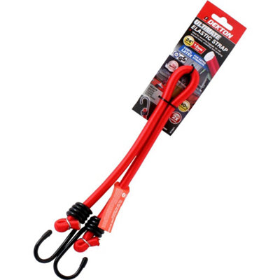 Dekton 12mm Thick Elastic Stretch Bungee Cords Hooks Tie Down Straps