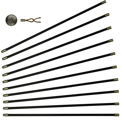 Dekton 12pc 9 Meter Drain Rod Set With Accessories.
