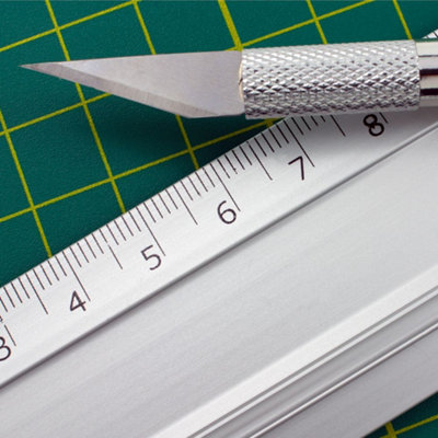 Dekton 150mm Stainless Steel Pocket Ruler Grill Size Gauge Guide Metric ...
