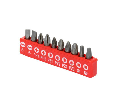 Dekton 16pc Screwdriver Bit Set with Extensions and Drill Adaptors