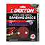 Dekton 20pc 150mm Hook And Loop 120 Grit/Fine. Orbital Sanding Disc