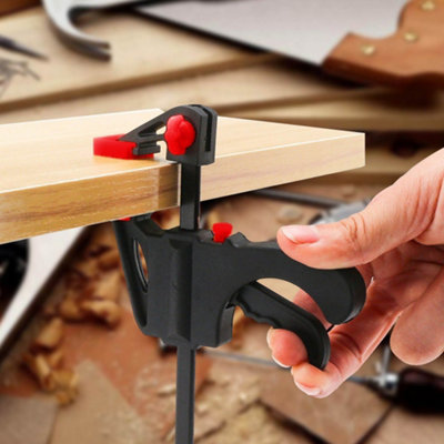 Dekton 2pc 4" Quick Grip Speed Ratchet Vice Bar Clamps Rapid Clamp Set