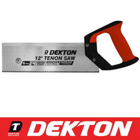 Dekton 300mm Hardpoint Mitre Soft Grip Tenon Saw 8 TPI For Cutting Wood