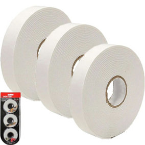 Dekton 3pc Release Line Double Sided Mounting Tape Foam Adhesive Roll 18mm X 2m