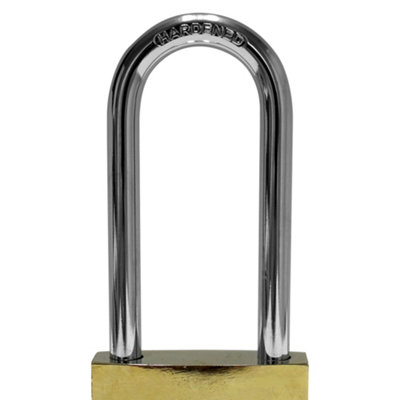 Dekton 40mm Long Shackle Titanium Iron Padlock, 3 Keys