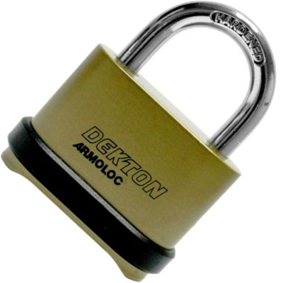 Dekton 50mm 4 Digit High Security Combination Padlock House Shed Lock