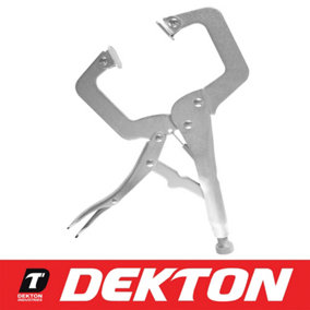 Dekton 6.5'' Inch C Locking Plier Quick Release Lever Adjustable Screw 150mm