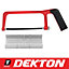 Dekton 6 Inch 150mm Junior Hacksaw & Aluminium Mitre Block Black/Red Molding