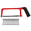 Dekton 6 Inch 150mm Junior Hacksaw & Aluminium Mitre Block Black/Red Molding
