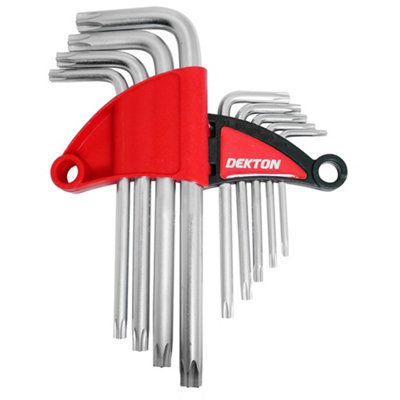 Dekton 9pc short Ball End Hex Key Set 1.5mm10mm DIY at B&Q