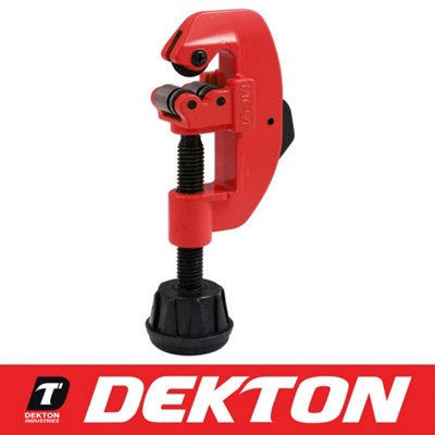 Dekton Adjustable Large Tube Wheel Roller Pipe Cutter 3 - 22mm 1/8" To 7/8"