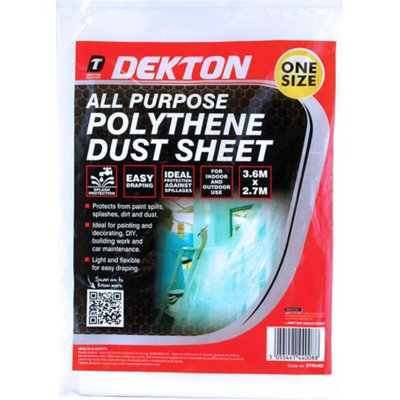 Dekton All Purpose Dust Sheet Drop  3.6m X 2.7m