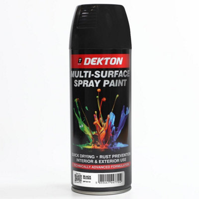 Dekton DP10115 PAINTING SPRAY BLACK GLOSS