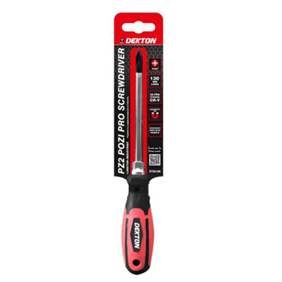 DEKTON DT65186 POZI NO2 X 130MM PRO SCREWDRIVER