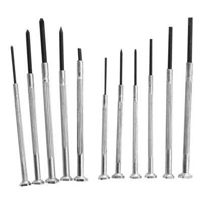 Dekton DT65311 11PC Precision Screwdriver Set Flat, Phillips, Awl & Magnet