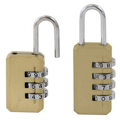 Dekton DT70175 2 Piece 3 Digit Resettable Combination Padlocks