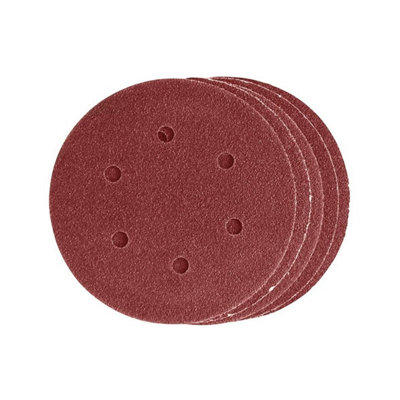 Dekton DT80702 5 Piece Hook & Loop Orbital Sanding Disc Extra Coarse 40 Grit