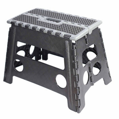 Dekton Folding Step Stool 150kg Max Anti Slip Home Workplace Aid Ladder ...