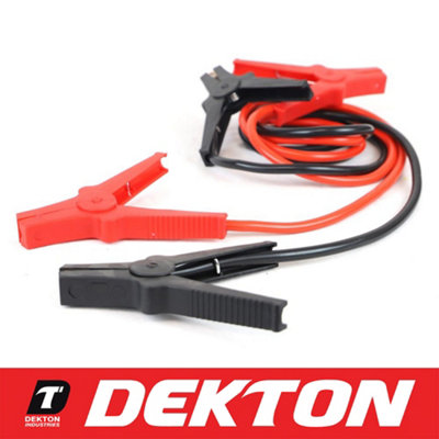 Dekton Heavy Duty 400AMP Starter Jump Leads 2m Car Bike Vehicle Booster Cables
