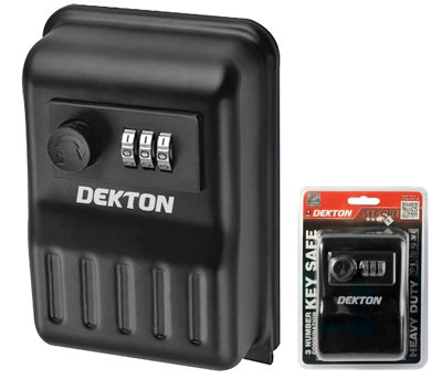 Dekton Key Safe Outdoor Security Wall Mounted Box Secure Combination Lock