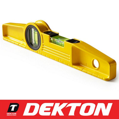 Dekton Magnetic Metal Spirit Level Boat Scaffolder Horizontal Vertical 250mm 10"