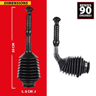 Mini Home Plunger – 19 Cm (7.5 Inch) For All Drains – Showers, Bath Tubs, Sinks, Toilets – Yellow