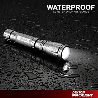 Dekton Pro Light Explorer XT COB LED Torch 400 Lumens 350M Range with Batteries