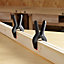 Dekton Spring Quick-Grip Wood Work Carpentry Plastic Clamp 6" 80mm Jaw 2pc