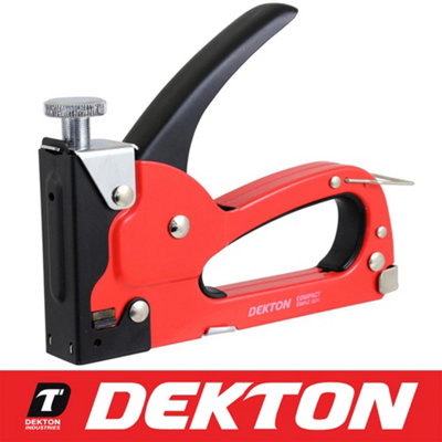 Dekton Staple Gun For Upholstery Jobs, Full Metal Construction, Carpet Padding