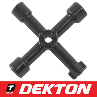 Dekton Universal 4Way Chuck Key Drill Drive Replacement Corded Cordless DIY Tool