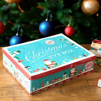Delightful Blue Christmas Character Eve Box for Kids Available