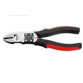 DELIXI Multifunctional stripper cable cutter crimping 170mm long soft grip