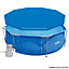 Dellonda 10ft 300cm Diameter Round Swimming Pool Top Cover with Rope Ties for DL19