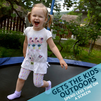 Dellonda 12ft Heavy-Duty Outdoor Trampoline for Kids with Safety Enclosure Net - 8