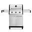 Dellonda 3 Burner Deluxe Gas BBQ Grill with Piezo Ignition, Stainless Steel