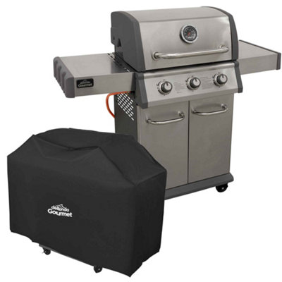 Sealey Dellonda 3 Burner Portable Gas Plancha, Cover & Trolley DG250