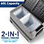 Dellonda 60L Portable Dual Zone Compressor Car Camping Cooler Fridge/Freezer 12/24V