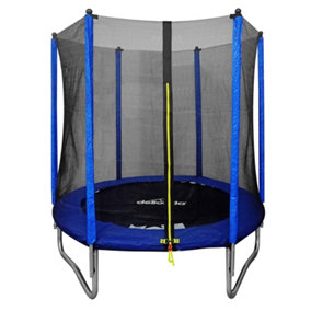 Dellonda 6ft Heavy Duty Outdoor Trampoline for Kids with Safety Enclosure Net