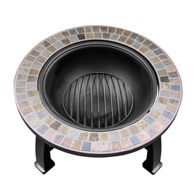 Dellonda 76cm Deluxe Traditional Slate Fire Pit - DG111