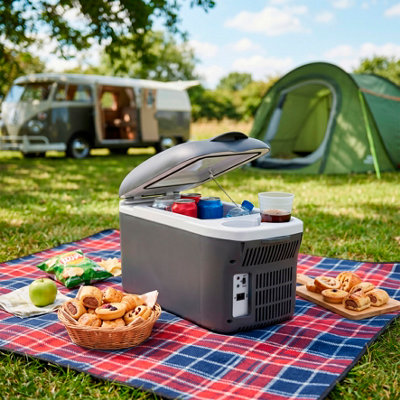 Dellonda 8L Portable Cool Box/Thermoelectric Cooler 12V for